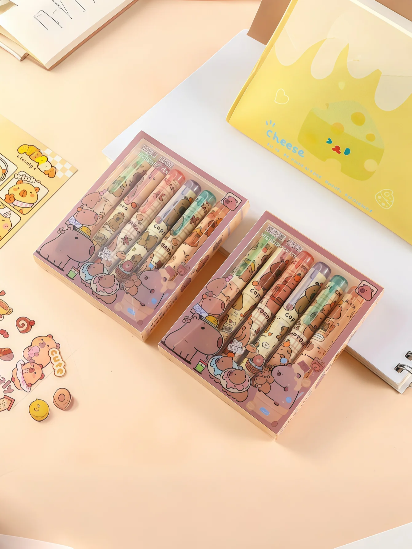 هايلايتر كابيبارا ذو الطراز الجديد، خاص لوضع علامات على النقاط الرئيسية، هايلايتر عالي الجودة لملصقات مكتوبة بخط اليد، درجة [الستوى - تحتاج إلى ترجمة دقيقة، يمكن استبدالها بمصطلح أكثر دقة مثل "المدرسة الابتدائية"]