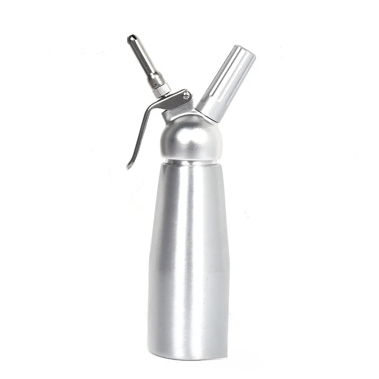 

500ml Full Aluminum Silicone Grease Gun Suction Rainbow Bottle Flower-Making Cream Foaming Home Use and Commercial