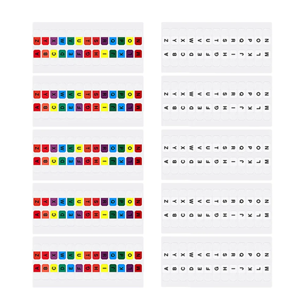 

10 Sheets Index Label Bookmark Sticky Tabs Notes for Books Tags Notepad Alphabet Stickers Flags Color The Pet Student Notepads