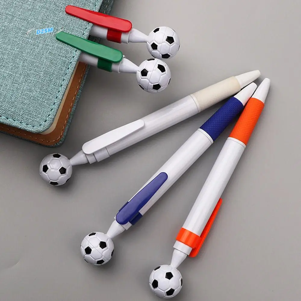 

5 Pcs/Bag Cute Football Ballpoint Pen Multi-use Creative Ink Pens Soccer Shape Portable Signature Pens Note Taking