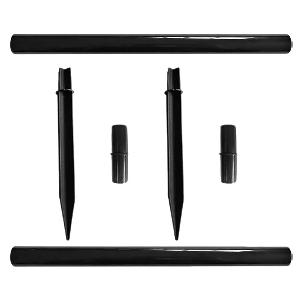 

2Sets Garden Light Ground Spikes Replacement Stakes Solar Lights Outdoor Pathway Poles Weather-Resistant Plastic Light Stakes