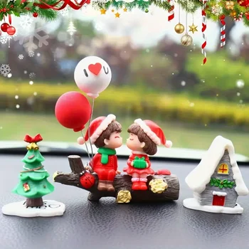 1-10Pairs Christmas Micro Landscape Accessories Cute Couple Figurines Mini Dolls Creative…