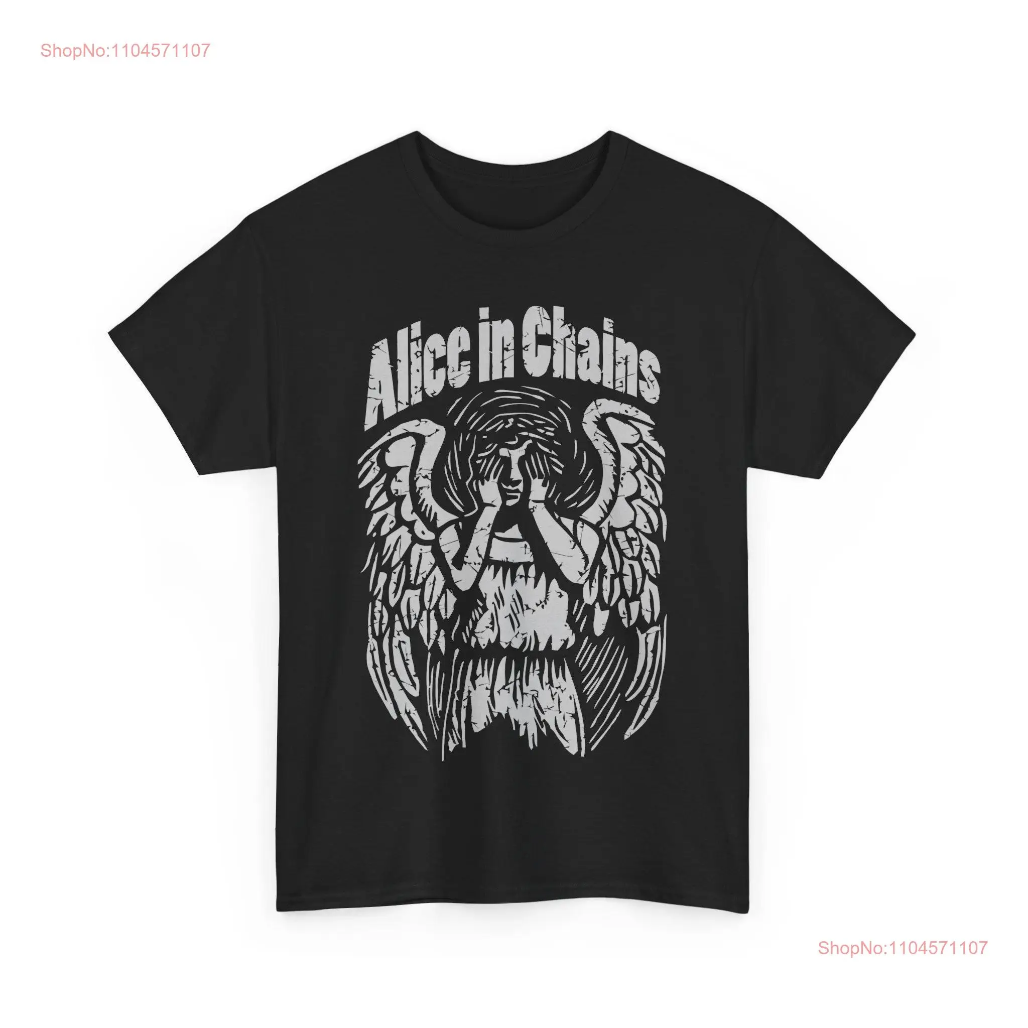 Band T Shirt Alice in Chains Heavy Cotton Rock Merch Music Lover ConcerT Alternative Grunge Top long or short sleeves
