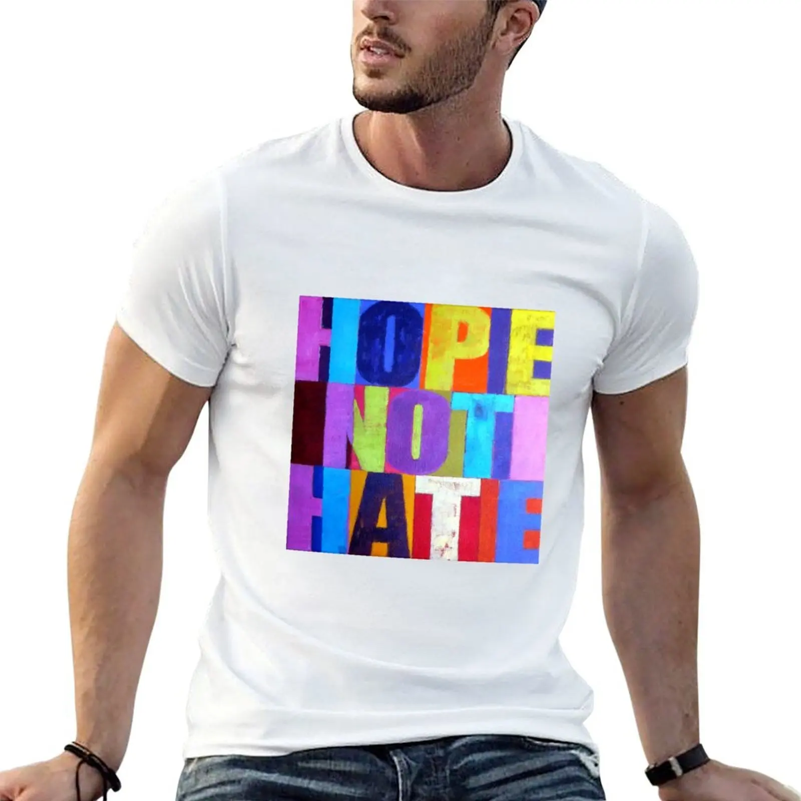 

Hope not hate T-Shirt t shirts for man pack cotton t shirt for man 100 percent cotton T-Shirt