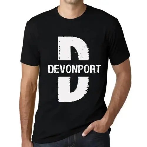 ULTRABASIC Homme Tee-Shirt Devonport Devonport T-Shirt Graphique