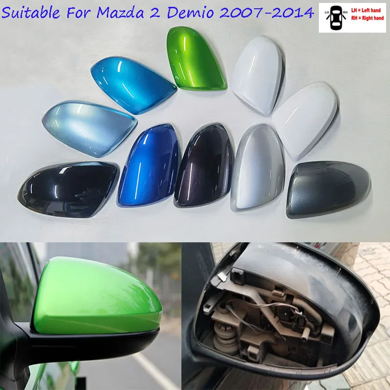 Original Car Accessories For Mazda 2 Demio 2007~2014 Rearview Mirror Cover Reverse Mirror Shell Case Shell Housing