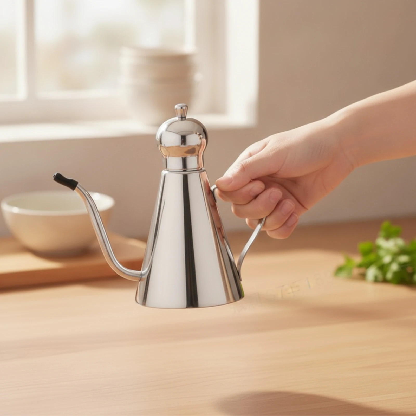 Oil Pot Leakproof Oil Pot with Lid Cruet Polished Carafe Rustproof for Home Cooks, Kitchen, Dining Table