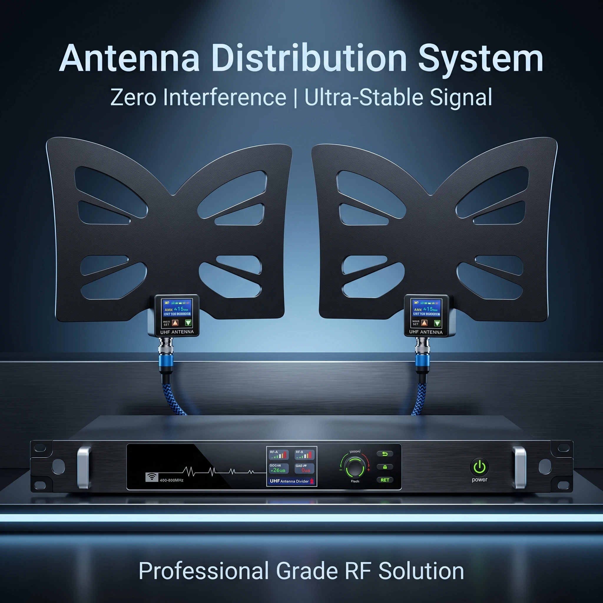 Paulkitson AT-16pro UHF Antenna Distribution System Zero Interference Ultra-Stable Signal Professional Grade For Live Stage Use