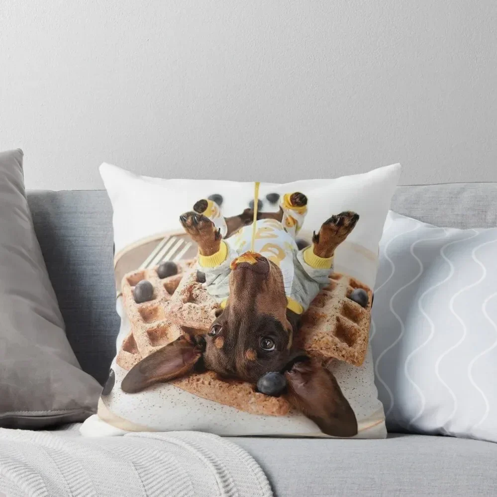 

Sausage Dog - SCHMITT MINI DACHSHUND Throw Pillow Decorative pillow case Bed pillowcases Cushion Cover For Sofa pillow