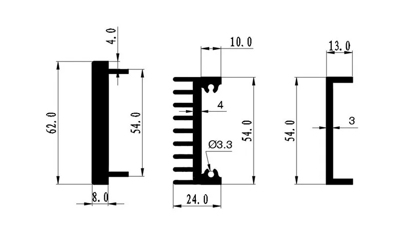 Ширина 320 мм высота 60 мм полностью алюминиевый усилитель шасси трубчатый предусилитель DAC корпус/Чехол/коробка «сделай сам» (320*62*240 мм)