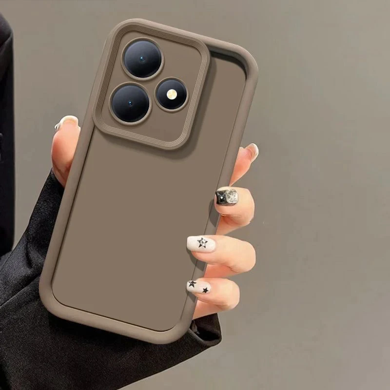 Coque arrière en silicone antichoc pour Realme, housse de luxe, douce pour la peau, adaptée pour Realme GT6, GT6T Neo6 SE