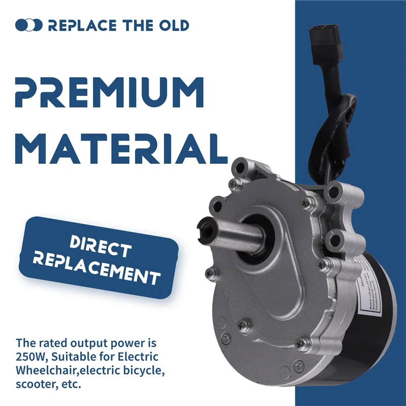 Silnik elektryczny z przekładnią redukcyjną AASS-12V 250W, pasujący do łańcucha 25H.