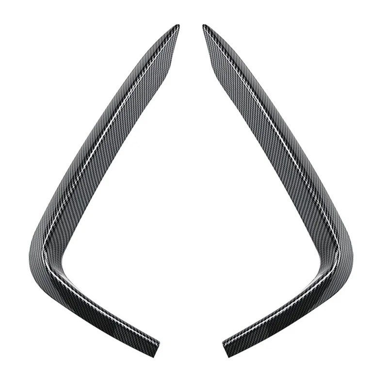 

Car Front Bumper Lip Splitter Spoiler Strips For BMW 2 Series F22 F23 M Sport 2015-2019 Air Knife Trims Carbon Fiber Parts-A67F