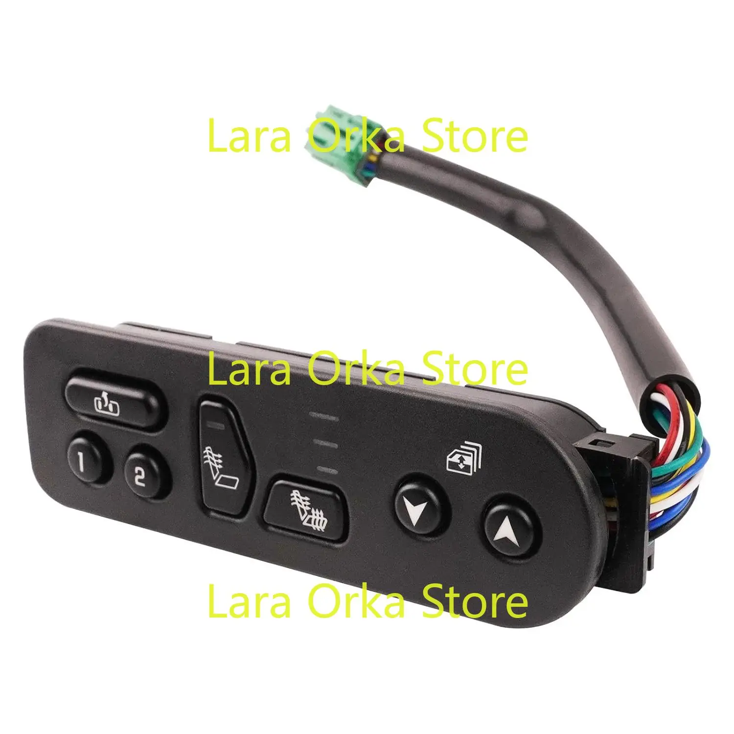 

Front Left Driver Door Seat Memory & Heat Heater Switch Compatible with 2005-2007 Hummer H2 6.0L Replaces 15117125 15184793