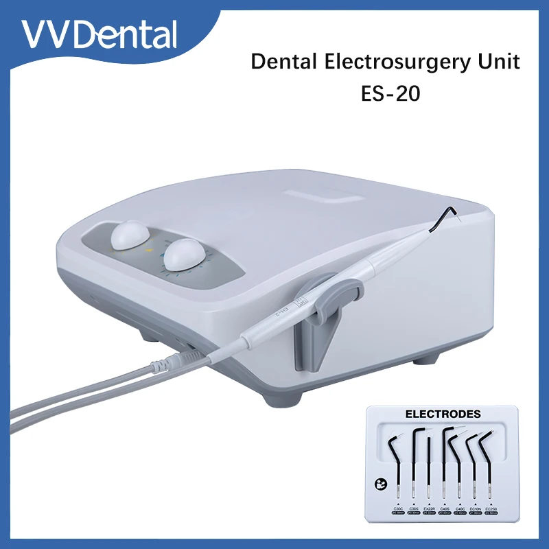 VV Dental Electro Surgery Unit Electricity Knife Dentisty Electrosurgery System High Frequency Electro Scalpel with 7 Electrodes