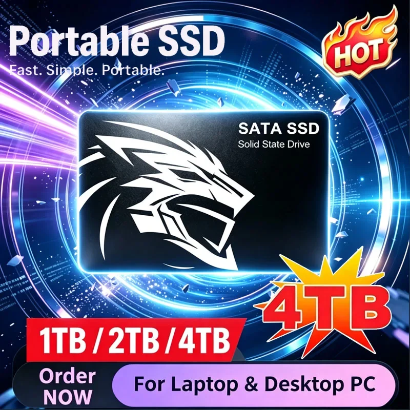 2.5" SATA III SSD Hard Disk 500GB 1TB 2TB 4TB Internal Solid State Drive Replace HDD for Desktop Laptop PC