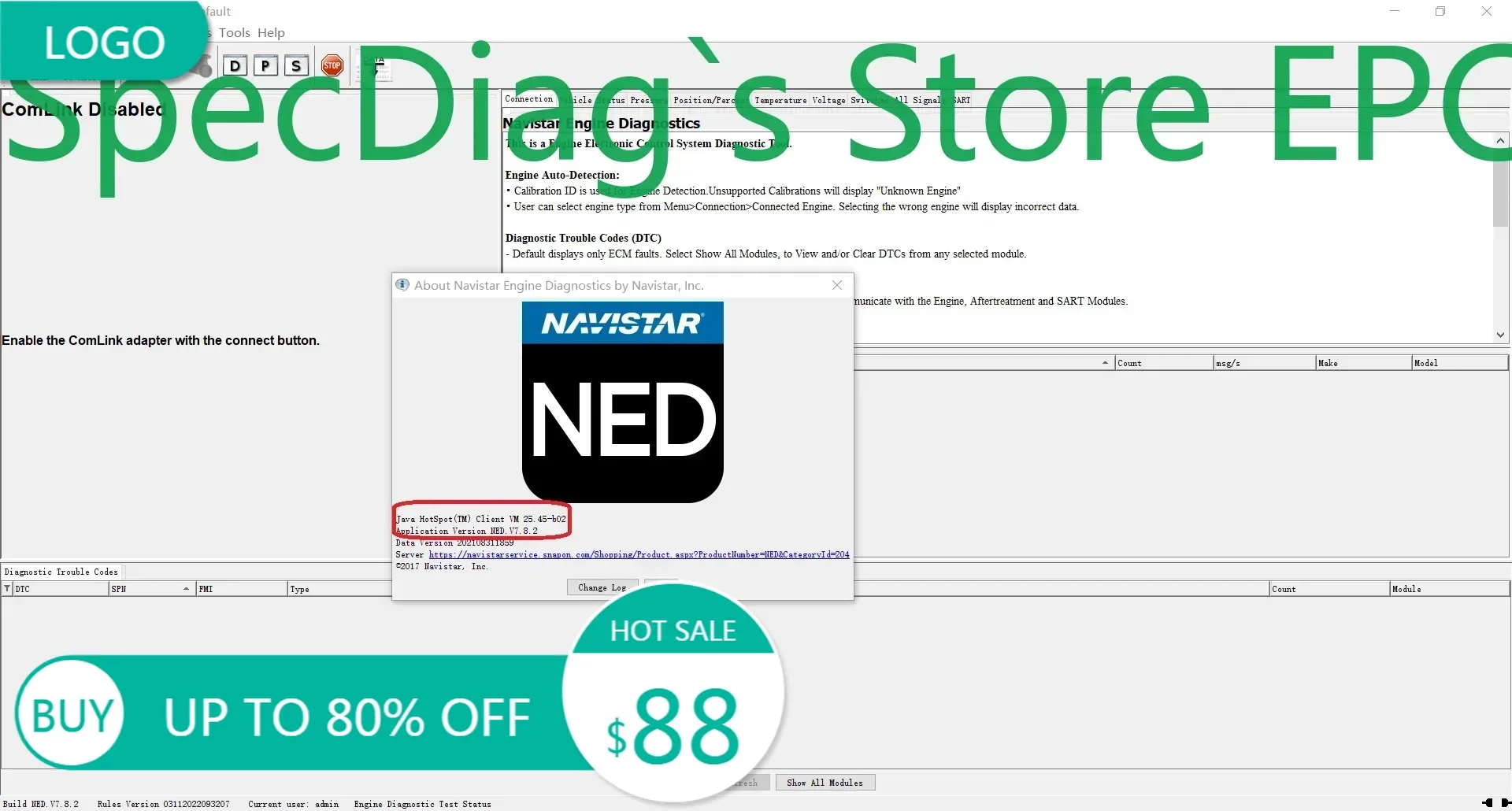 

SpecDiag International Navistar Engine Diagnostics NED 06.2024