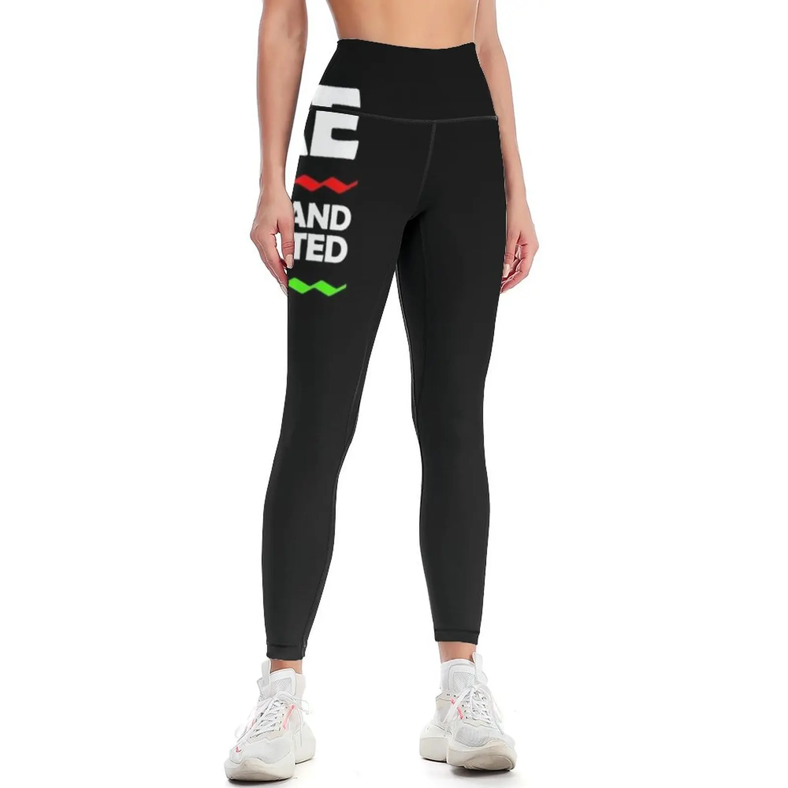 Bae Black And Educated Leggings fitness set gym gym sportswear woman Womens Leggings