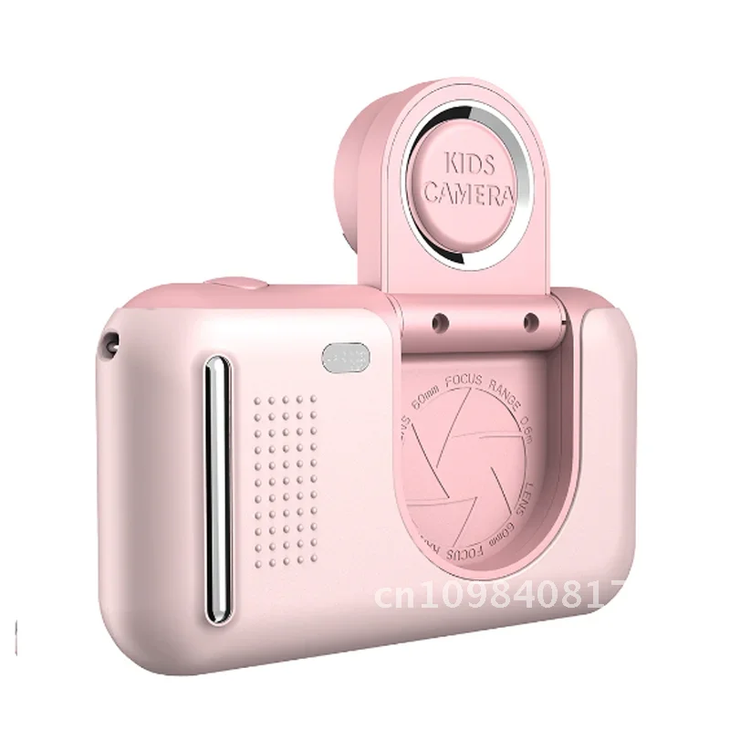 Popolare Mini 2.4 pollici digitale giocattolo per bambini treppiede creativo obiettivo per fotocamera ruotabile fotocamera digitale per bambini fotocamera istantanea