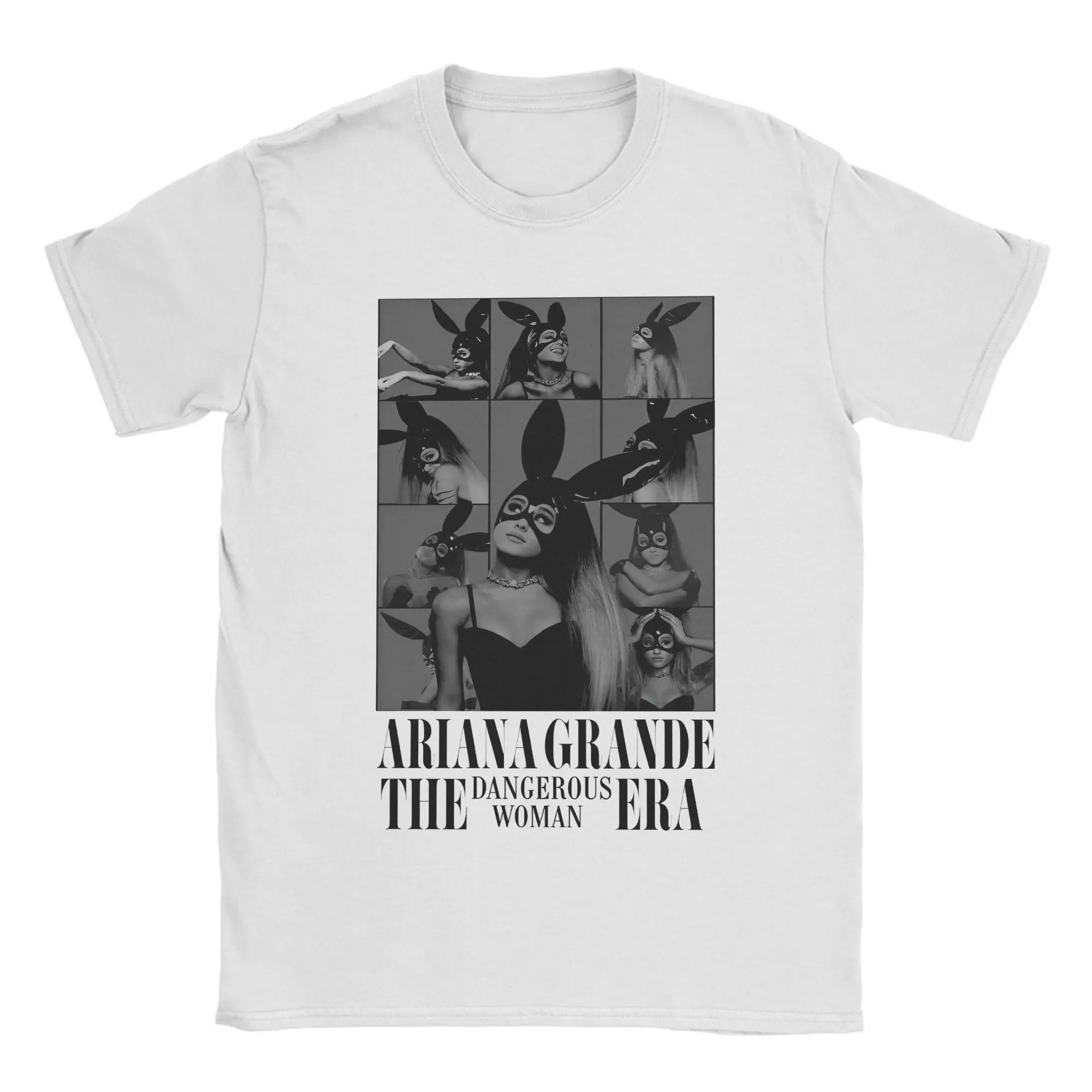 

Ariana Grande The Eras Tour Футболка Мужская The Dangerous Woman Era Футболки из 100% хлопка Летняя рубашка с круглым вырезом Повседневные топы больших размеров