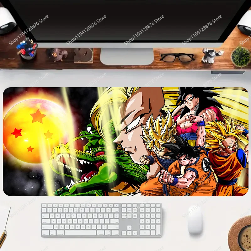 Mouse Pad Anti slip anime d-dragons, Mouse Pad Anti slip, cocok untuk komputer kantor, laptop, e-sports, alas meja Game, Keyboard XXL, 1 buah