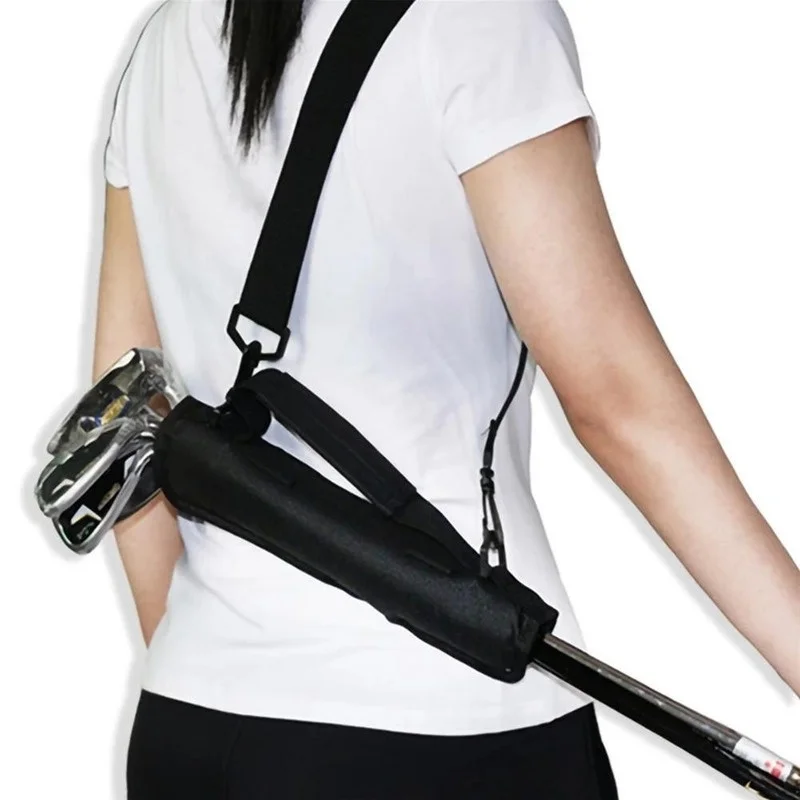 Bolsa ligera de nylon para palos golf con correas ajustables hombro - imagen 4