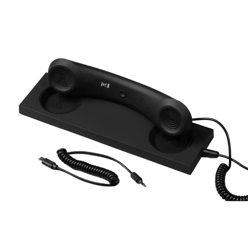 Y2GD Plug Play Type C Telephone Handset ABS Strong Design for Office Home Use