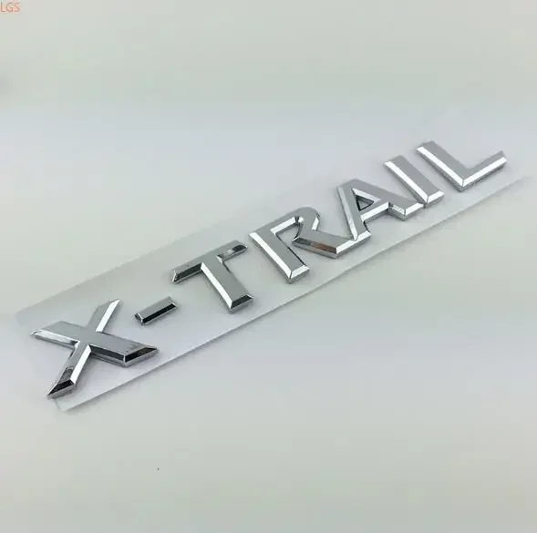 For Nissan X-Trail 2014-2023 Chrome Rear door Alphabet car logo Trunk Alphabet car logo decoration car accessories