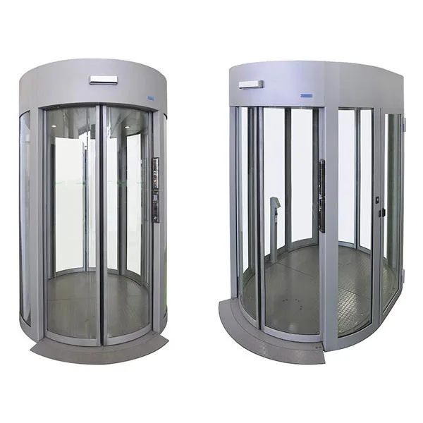 Excellent Systems Automatic Induction Curved Double Door Security Check Sliding Glass Entrance Arc Interlock Door