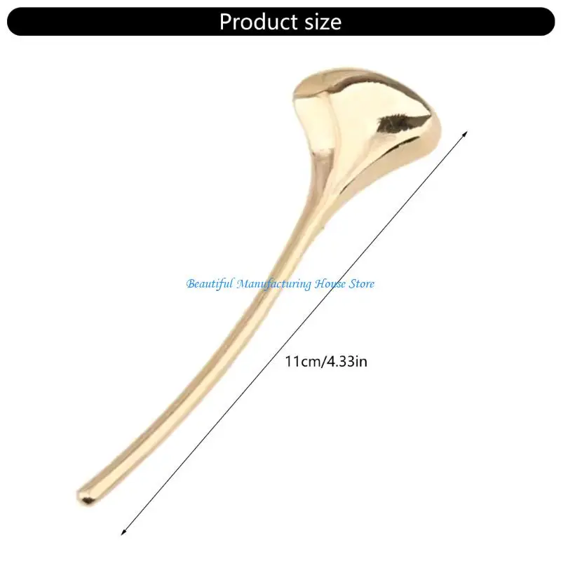 E56A Spille premium in metallo a due foglie per abiti formali. Confezione regalo bicolore inclusa