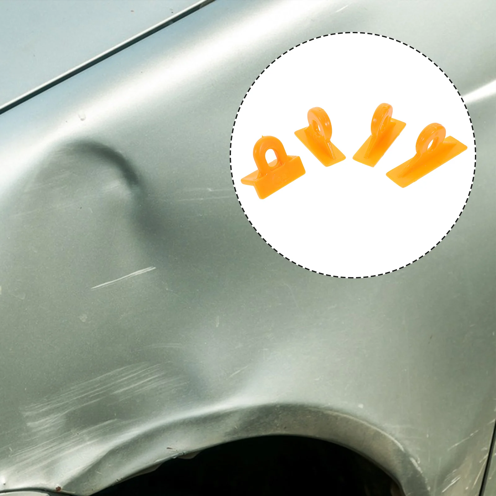 

4 pcs Car Repair Kit Professional Remover Tool Pad Puller Design Auto Body Dent Removal Kit Versatile Car Dent Puller Handle