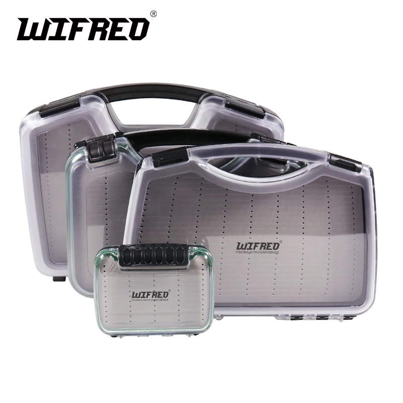 

Wifreo 1PC Large Size Fly Fishing Suitcase Fly Box EVA Waterproof Pocket Travel Display Boat Saltwater Lure Fishing Cases