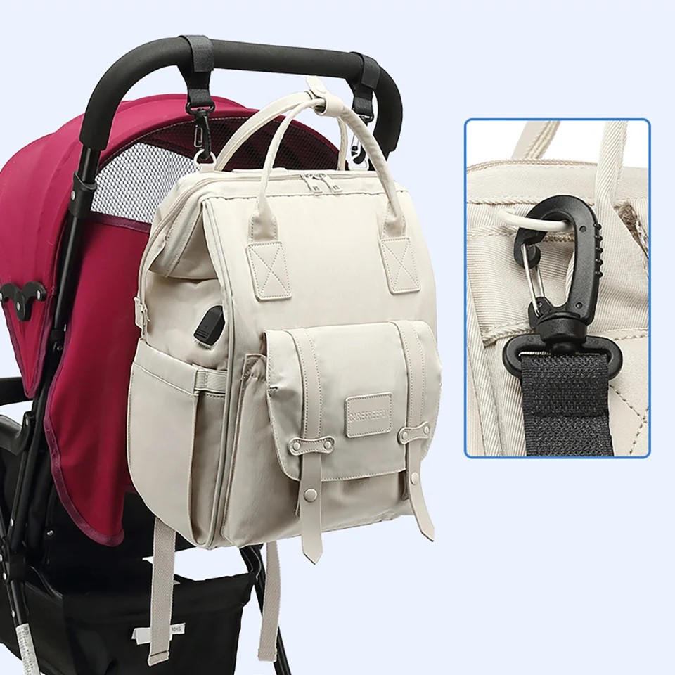 Sac à dos USB multifonction pour maman, sac à langer pour poussette de bébé, sacs étanches pour voyage, trucs pour couches, 2023 ALTERBackpack