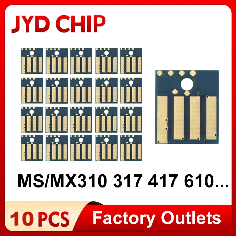 MS310d Chip Toner Chip Reset For Lexmark MS317 MS417 MS312 517 617 611 511 MS415 MX317 MS310 MS610 universal Printer Cartridge