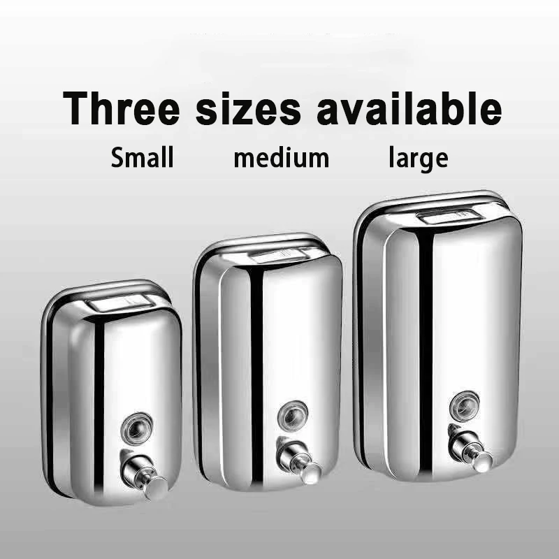 Large Capacity Soap Dispenser Wall Mounted Manual Bathroom Shower Shampoo Soap Dispenser Detergent Container For Hotel