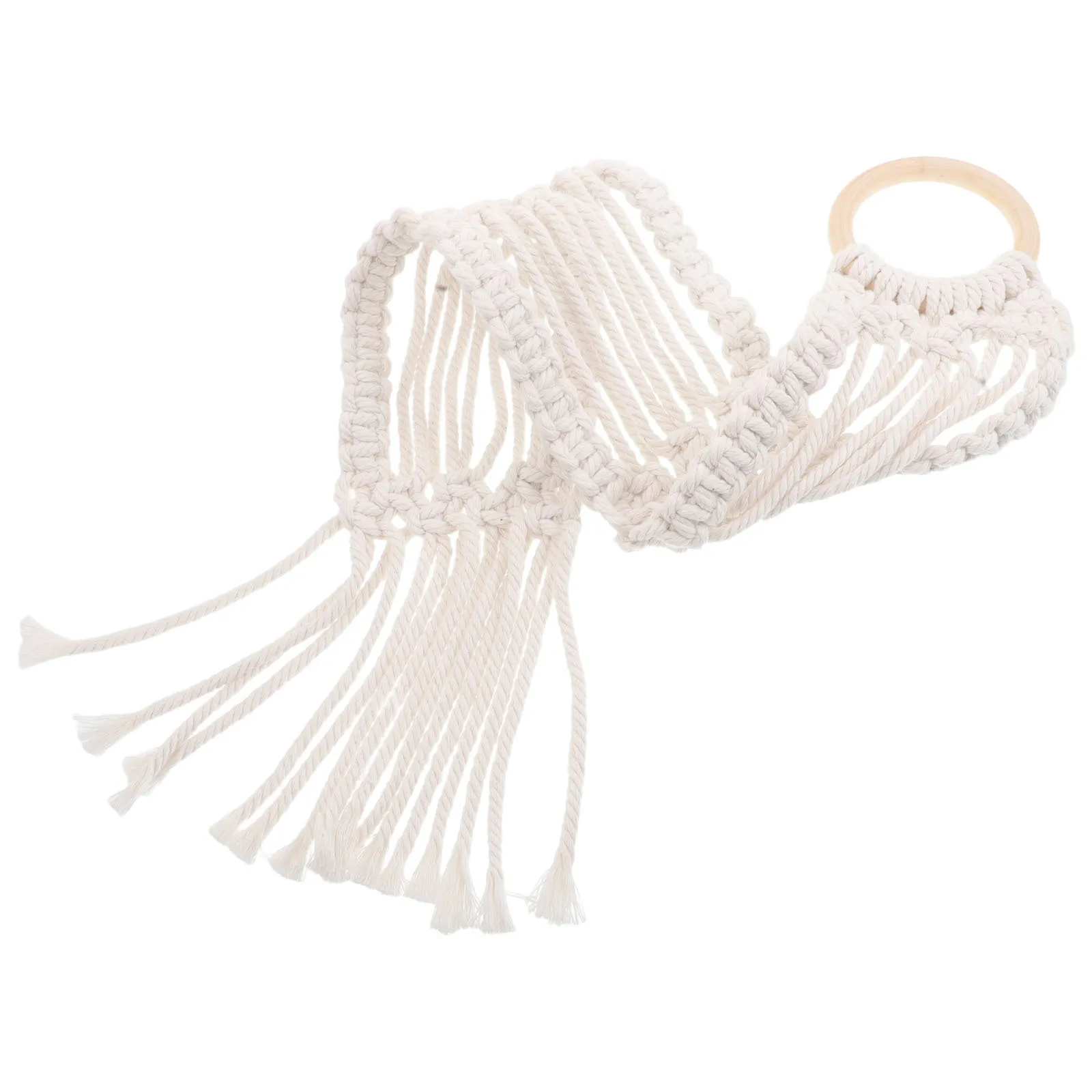 

Macrame Wall Hanging Tapestry Hand-Woven Cotton Rope Nordic Style Decor For Bedroom Living Room Office Woven Wall Hanging