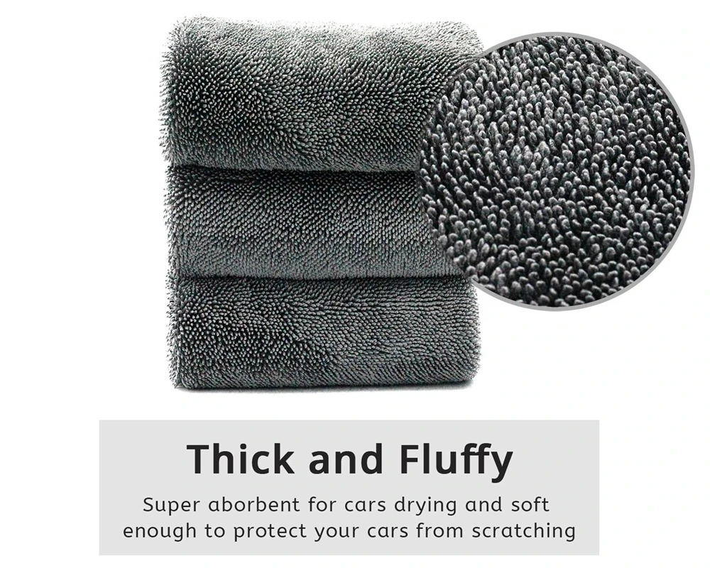 Microfiber Twist car Motorcycle wash towel Professional Car Cleaning Drying Cloth towels for Washing Polishing Waxing Detailing