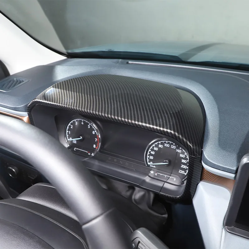 

For Ford Maverick 2022 ABS Carbon Fiber Car Steering Wheel Center Console Instrument Panel Cover Trim Stickers Car Accessories
