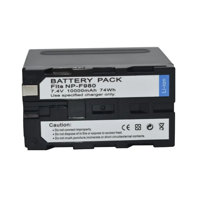 

5Pcs 10000mAh NP-F980D Camera Battery for Sony F960 F550 F570 QM91D NP-F970 NP-F950 NP-F930 CCD-RV100 Battery