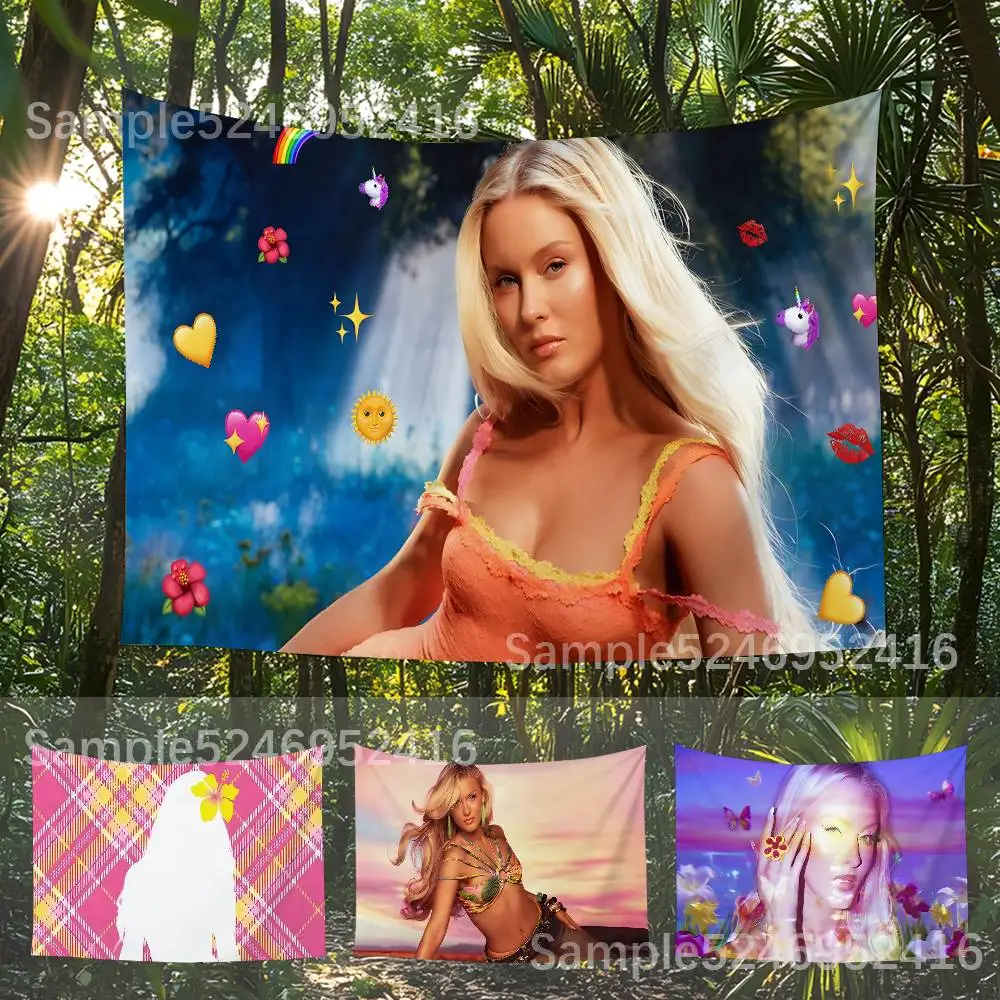 

Z-Zara L-Larsson Midnight Sun Fashion flag Custom Camping Garden Decor Party Backdrops Wall Art Family Gifts