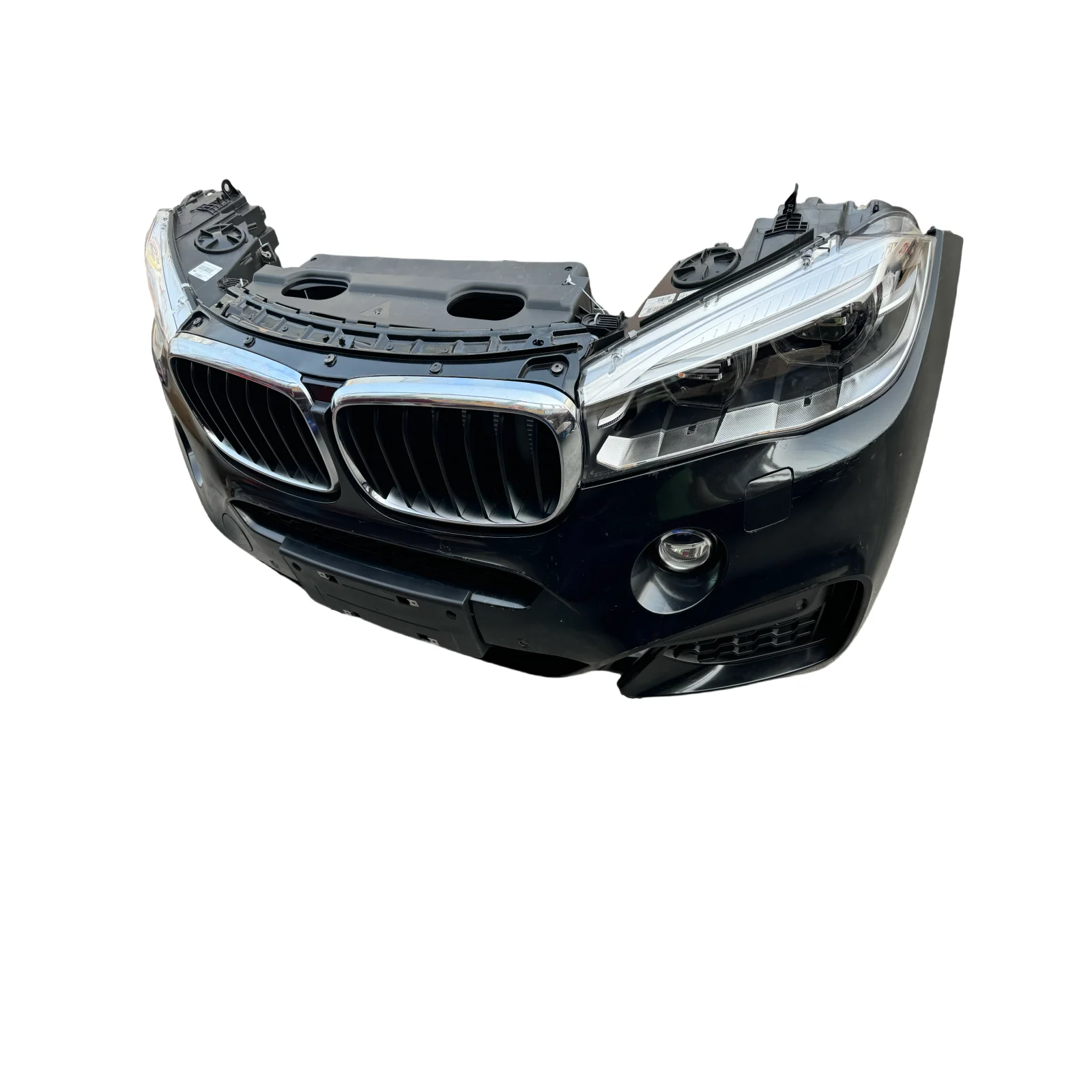 Classico di alta qualità X6 F16 Sport Front Face Assembly Paraurti centrale Mesh Radiatore Fascio anticollisione Ventilatore elettronico