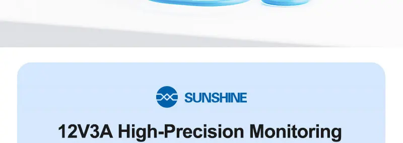 SUNSHINE P5 Mini-Smart-Netzteil, ausgestattet mit USB-C/USB-A-Anschlüssen, unterstützt 5 V/3 A-Ausgang, Echtzeit-Spannungs- und Stromanzeige – Detail 11