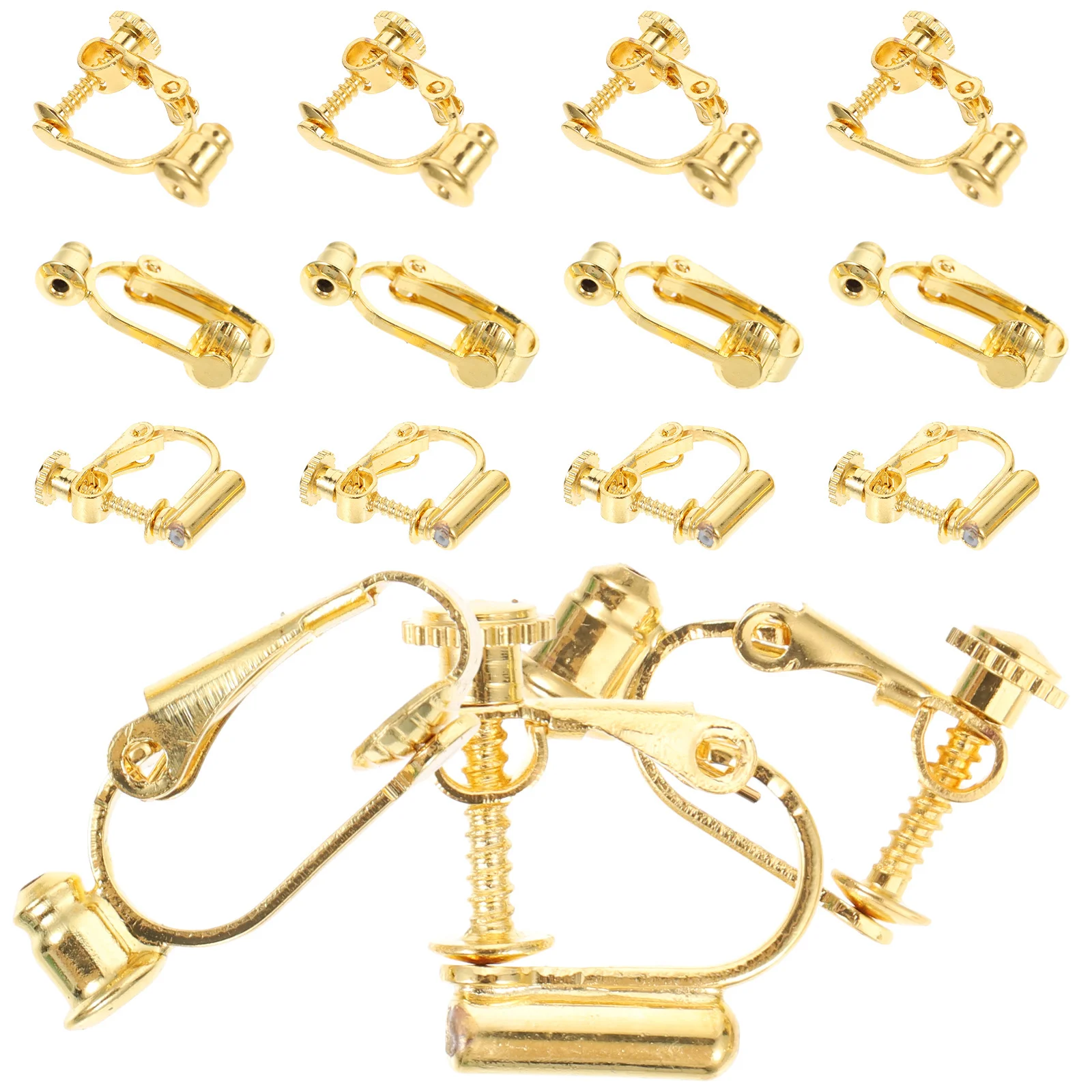 

30 Pcs Lightweight Earring Parts Clip on Converters DIY Material Clip-on Finding