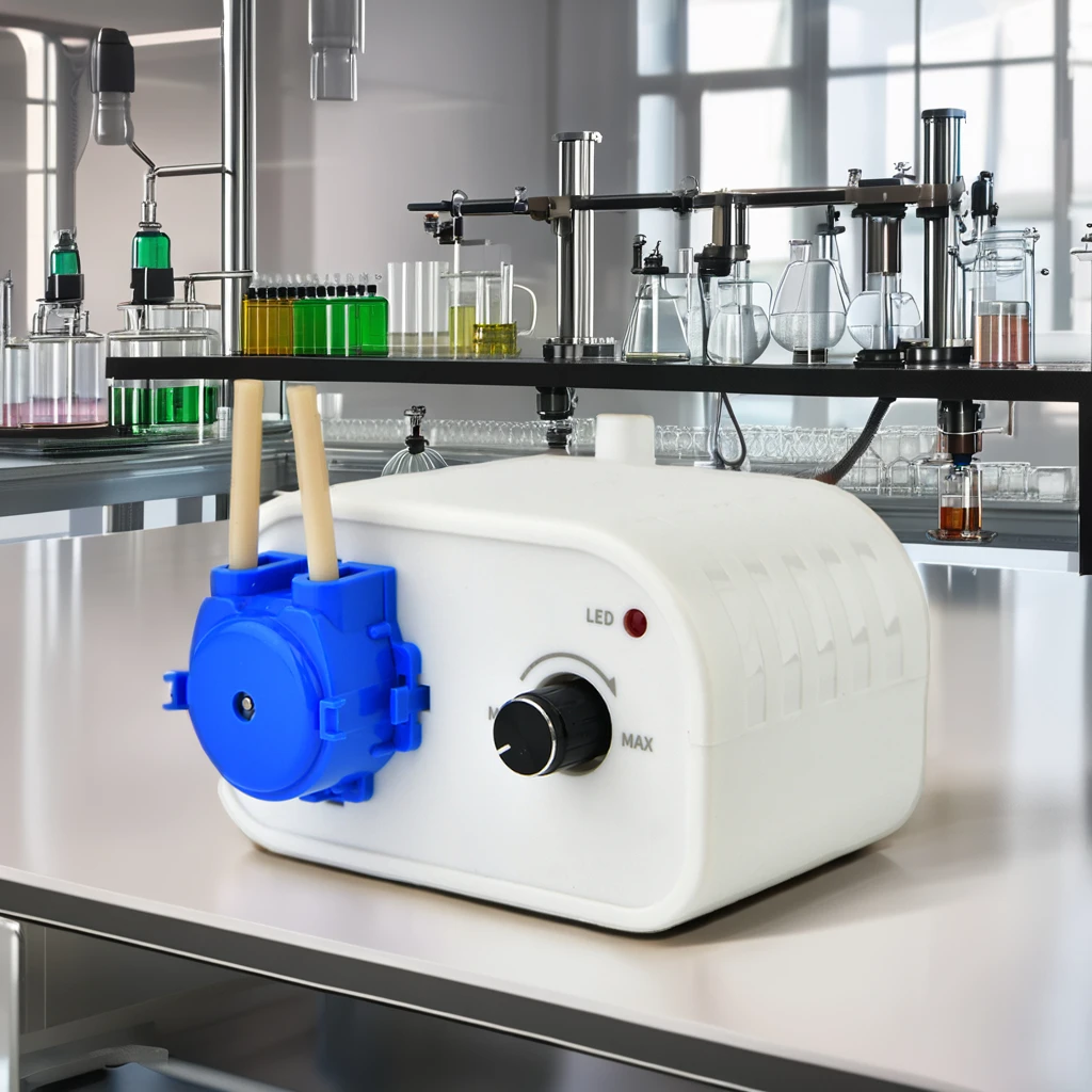 NKCP Mini Low Flow Volume Low Pressure Self-priming Micro Circulating Liquid Peristaltic Dosing Pump