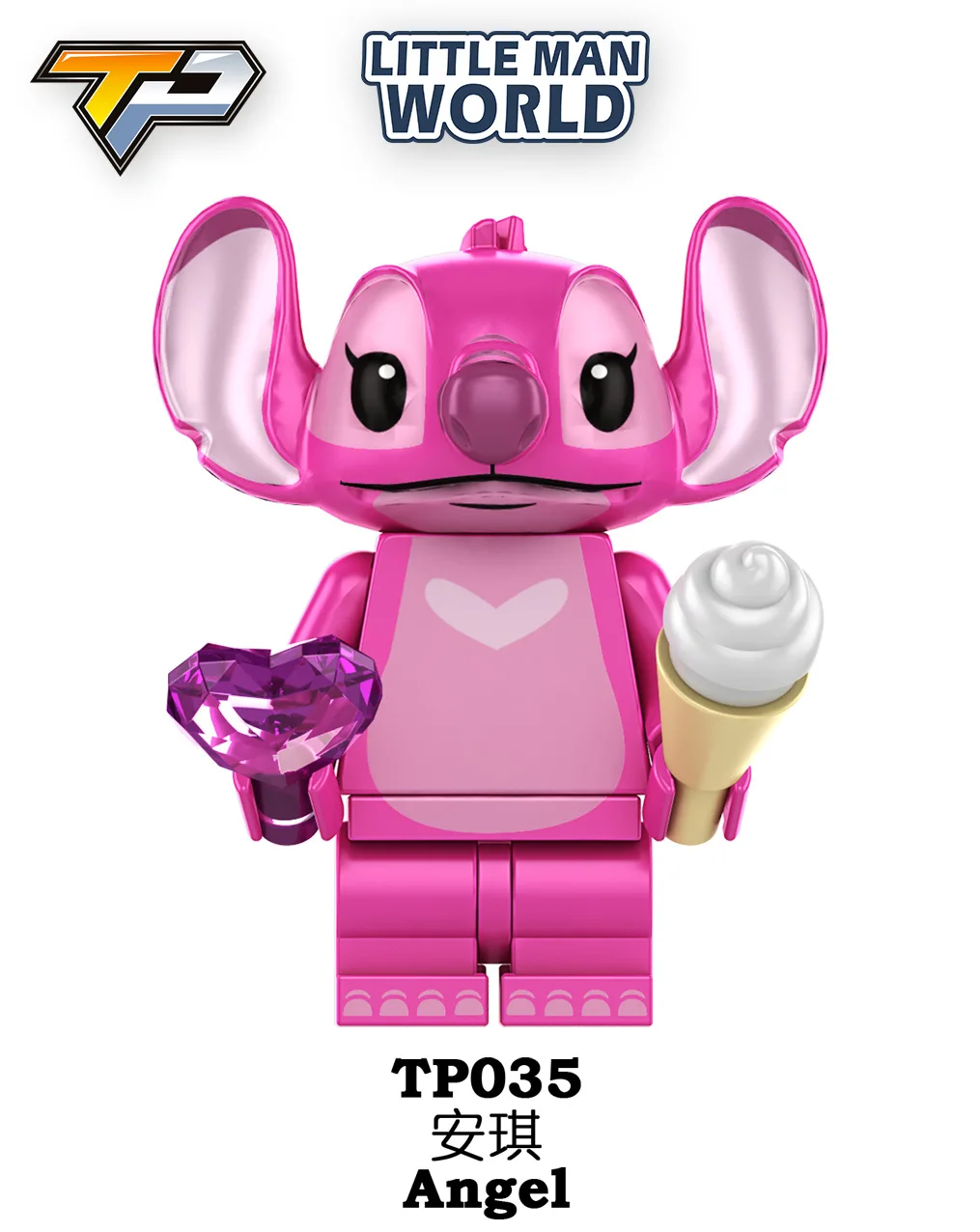 Potdemiel Disney Mickey Winnie the Pooh Series Princess Elsa Mini Stitch Building Blocks  mini bricks toy assembly model gifts