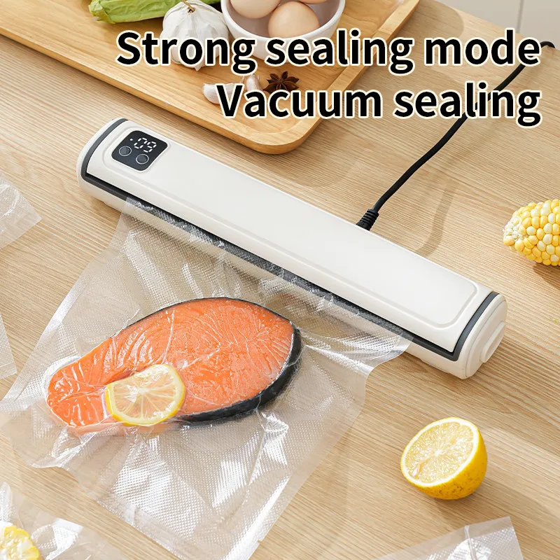 Best Dry Wet Food Vacuum Sealer Packaging Machine 220V Automatic Commercial Household Kitchen Food Vacuum Sealer with 10pcs bags