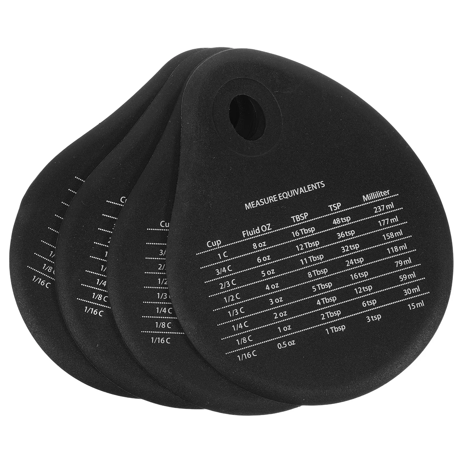 Kitchen Baking Conversion Chart - 4Pcs Baking Tools Set Silicone Dough