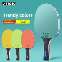 Raqueta de tenis de mesa STIGA Pure Colorful, espinillas en goma, hoja de ping pong profesional, 1 Uds.