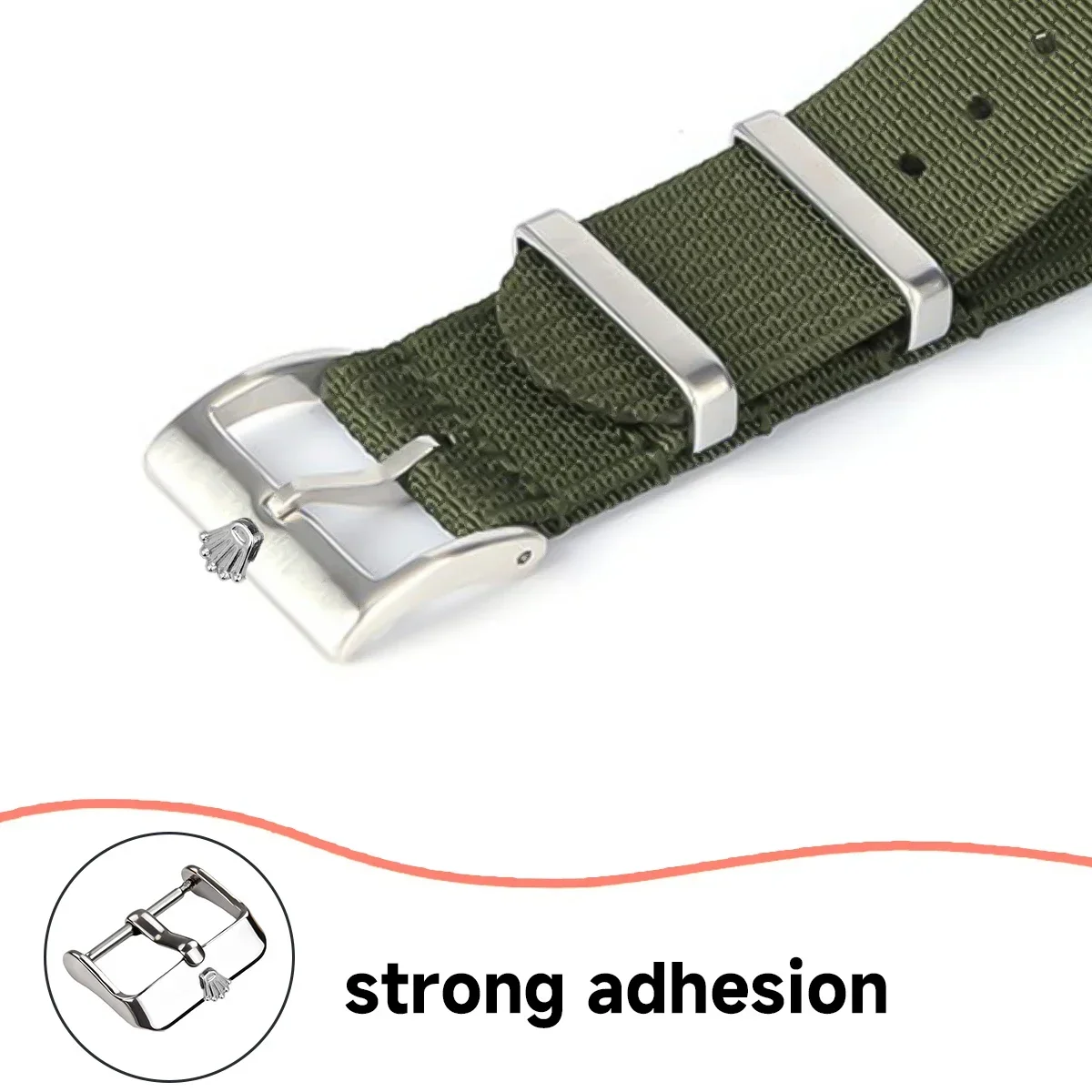 316L Stainless Steel Watch Buckle 14mm 16mm 18mm 20mm Fine Polished Clasp Substitute For Rolex Watch Accessories