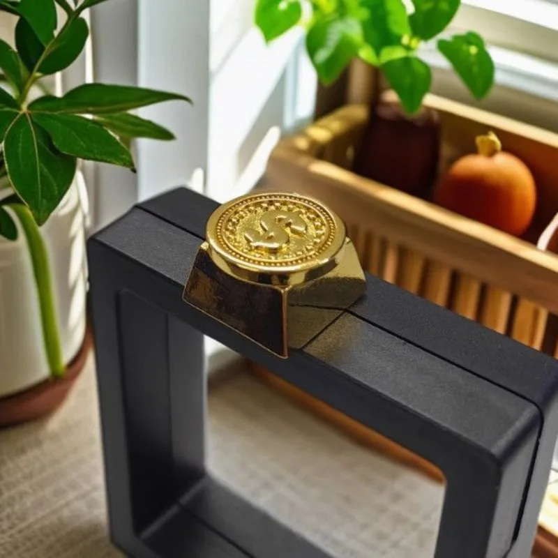 New USD Gold Coin Theme Anime Keycaps Mechanical Keyboard Metal Customization PC Gaming Keyboard Accessories Gift Collection